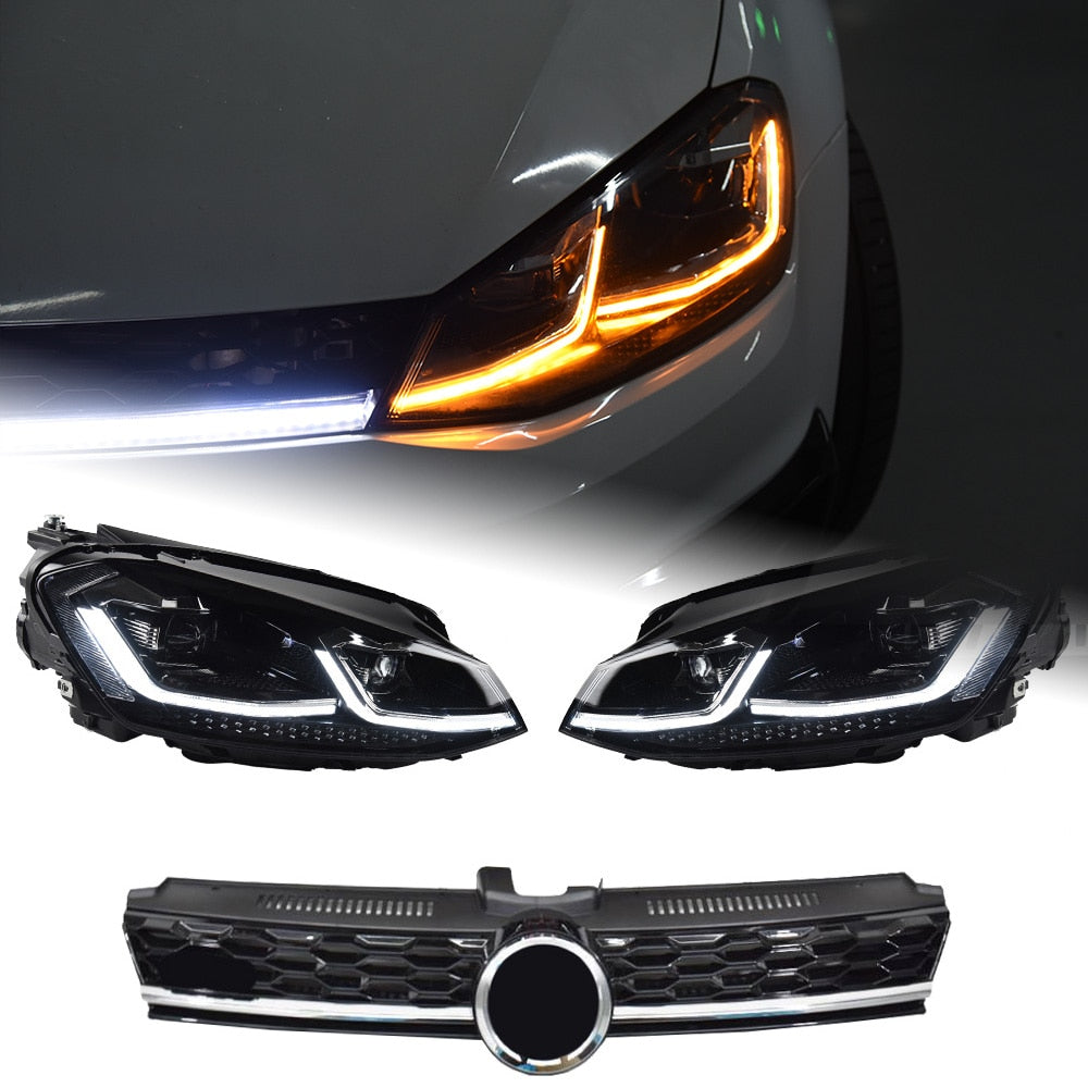 Volkswagen Golf |  7 LED Headlight Conversion Dynamic Signal